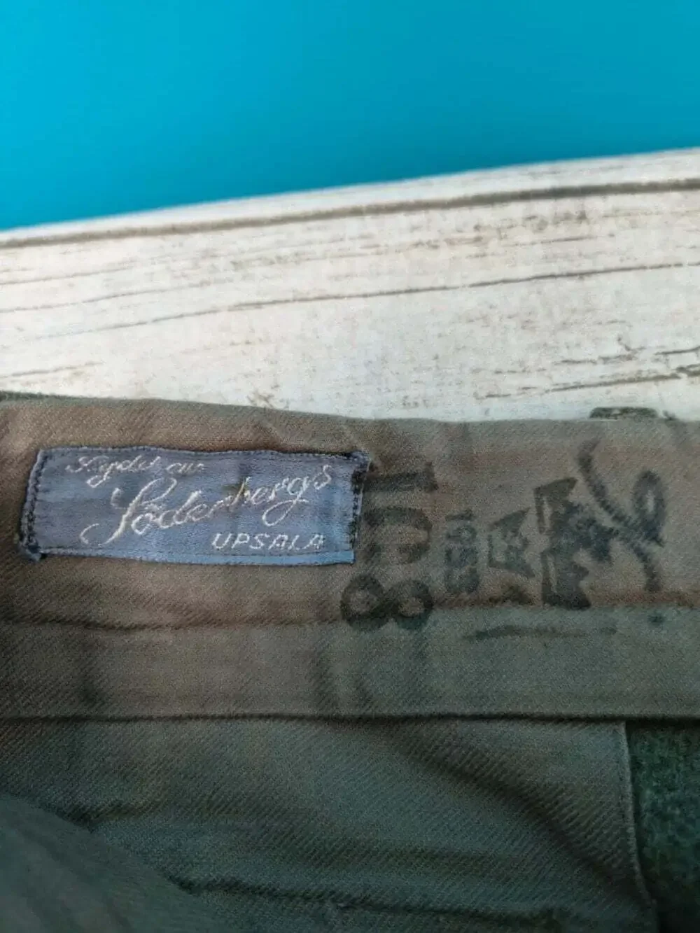 1953 True Vintage Swedish Crown Military Wool Army Cargo Pants 50s Trousers
